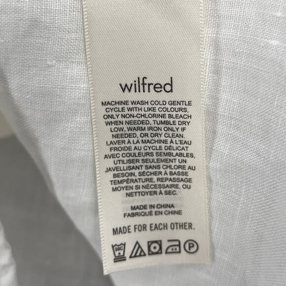ARITZIA WILFRED Vermeer Linen Camisole Womens Small White Sleeveless Tank NWT - Picture 12 of 15